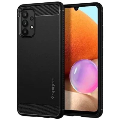 Image of Spigen Rugged Armor TPU Back Cover Black Samsung Galaxy A52 5G