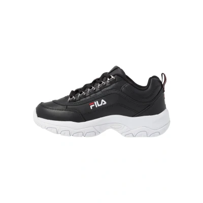 Image of Fila Strada Trainers, Women&#039;s, Size: 3, Black leather and imitation