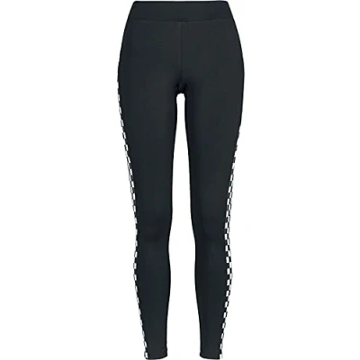 Image of Urban Classics Ladies SIDE Check Leggings Trousers, Women&#039;s, Size: Small, Black