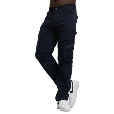 Image of Brandit Adven SLIM FIT Cargo trousers, Men&#039;s, Size: Large, Navy