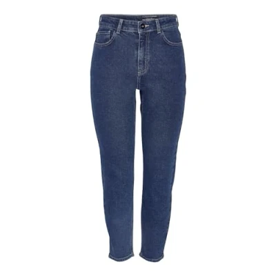 Image of Noisy May Women&#039;s Jean Pants, Dark Denim Blue, 30W / 32L