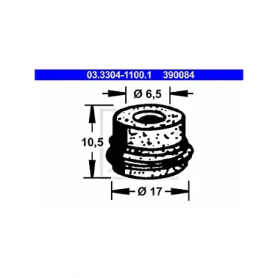 Image of Plug, brake fluid reservoir ATE 03.3304 1100.1