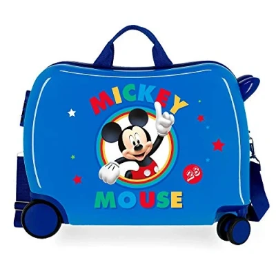 Image of Disney (DIYL9) Circle Mickey Infantil, Blue (Azul), 50x38x20, Suitcase for children