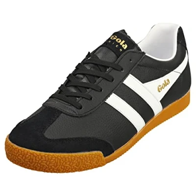 Image of Gola Harrier Sneaker Trainers, Men&#039;s, Size: 9, Black white cmbbw shoes