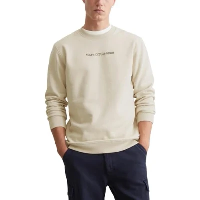Image of Marc O&#039;Polo Denim CREW NECK LOGO Sweatshirt, Men&#039;s, Size: XXL, Chalky sand