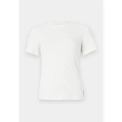 Image of Marc O&#039;Polo Denim Shortsleeve Roundneck SLIM FIT Basic Tshirt, Women&#039;s, Size: Large, Scandinavian white