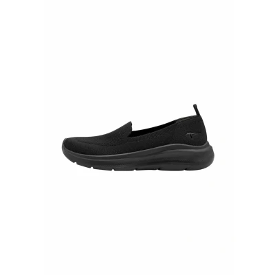 Image of Tamaris Women&#039;s Comfort Damen Slipper Cool Insole+Veg Loafer, Plain Black, 6 UK