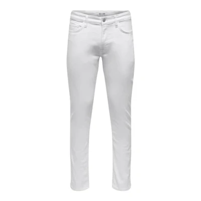 Image of Only &amp; Sons Onsloom Slim fit jeans, Men&#039;s, Size: 33x30, White denim