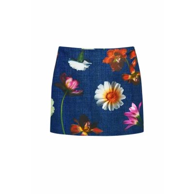 Image of Desigual Aline skirt, Women&#039;s, Size: 8, Blue