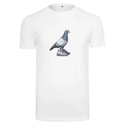 Image of Mister Tee DOVE Print Tshirt, Men&#039;s, Size: Small, White