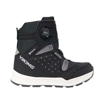 Image of Viking ESPO Reflex WARM GTX BOA Unisex Winter boots for kids, Size: 2.5, Black Textile/synthetics