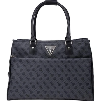 Image of Guess Jesco Shopper Tote bag, Women&#039;s, Size: One Size, Coal