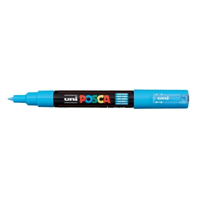 Image of Uni Ball Posca PC 1M Extra Fine Bullet Tip Marker Light Blue