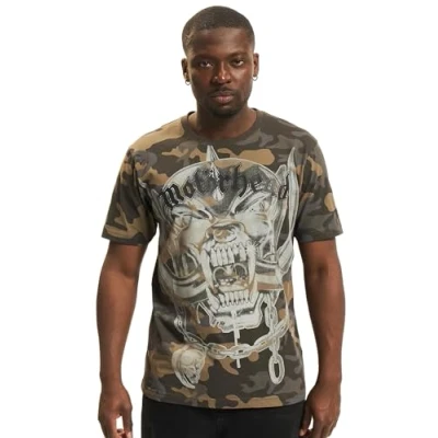 Image of Brandit MOTÖRHEAD Warpig Print Tshirt, Men&#039;s, Size: Medium, Darkcamo