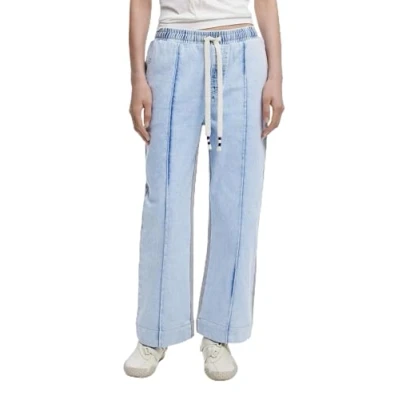 Image of Desigual Cropped Straight leg jeans, Women&#039;s, Size: 14, Blue