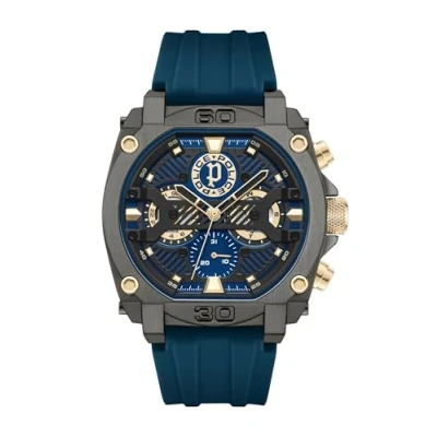 Image of Police Chronograph watch Grau blau, Men&#039;s, Size: One Size, blau