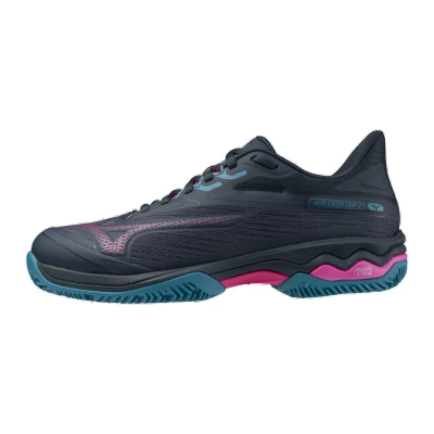 Image of Mizuno WAVE EXCEED LIGHT 2 PADEL MidnightNavy/FuchsiaPurple/EBl Women Size 5