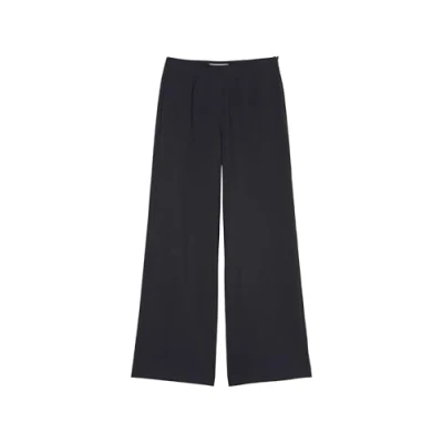 Image of Marc O&#039;Polo WIDE LEG AT Waist WITH Darts WELT Pocket BACK Trousers, Women&#039;s, Size: 38, Thunder blue