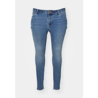 Image of Vero Moda Curve Vmcflash Jeans Skinny Fit, Women&#039;s, Size: 16x32, Medium blue denim