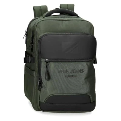 Image of Pepe Jeans Men&#039;s Bromley Luggage messenger bag, Green, One Size, laptop backpack