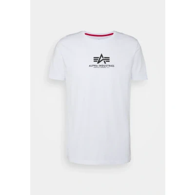 Image of ALPHA INDUSTRIES Basic T Ml Shirt for Men, White, XS