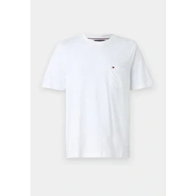 Image of Tommy Hilfiger Essential Solid Pocket TEE Basic Tshirt, Men&#039;s, Size: XS, White