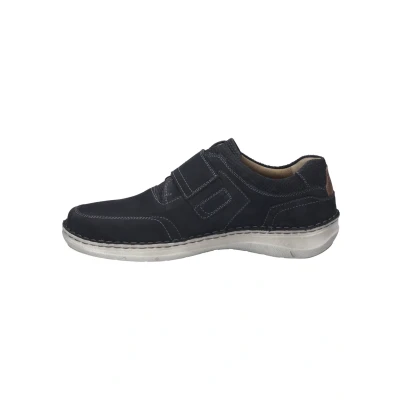 Image of Josef Seibel New Anvers 83 Men&#039;s Velcro Shoes, Width K (Extra Wide), Interchangeable Footbed, darkblue, 50 EU Weit