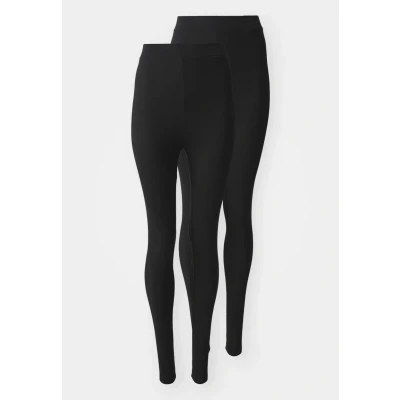 Image of ONLY Onllive LOVE NEW 2 PACK Leggings Trousers, Women&#039;s, Size: XS, Black
