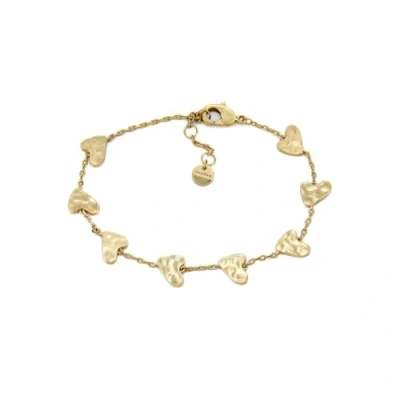 Image of Skagen ANJA Hearts Bracelet goldcoloured, Women&#039;s, Size: One Size, Gold coloured