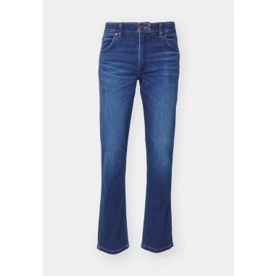 Image of Wrangler Greensboro Straight leg jeans, Men&#039;s, Size: 33x30, Blue jam