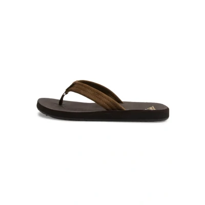 Image of Quiksilver Carver CORE Tbar sandals brown, Men&#039;s, Size: 7, Brown Suede
