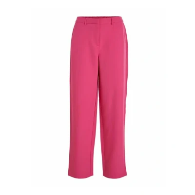 Image of Vila Women&#039;s Vikamma Hw Pant Noos, Pink Yarrow, 14
