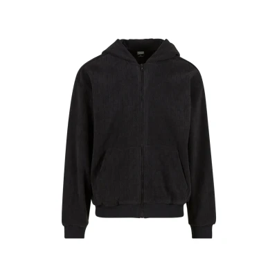 Image of Urban Classics Zipup sweatshirt, Men&#039;s, Size: Medium, Black
