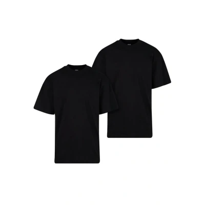 Image of Urban Classics 2PACK Basic Tshirt, Men&#039;s, Size: XXL, Black+black