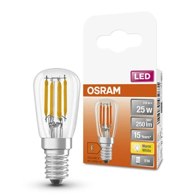 Image of Osram Frigolamp / koelkastlamp ledt2625 cl 2,8w/827 230v file14fs1 4058075432871