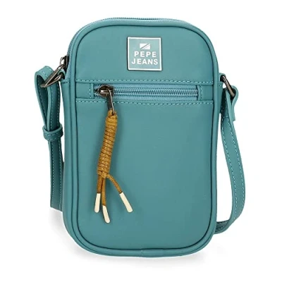 Image of Pepe Jeans Women&#039;s Bea Luggage Messenger Bag, Blue, Bandolera Portamóvil, mobile shoulder bag