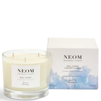 Image of Neom Real Luxury Scented Candle (3 Wicks) 420g