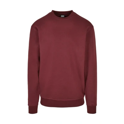 Image of Urban Classics Crewneck Sweatshirt, Men&#039;s, Size: 3XL, Cherry