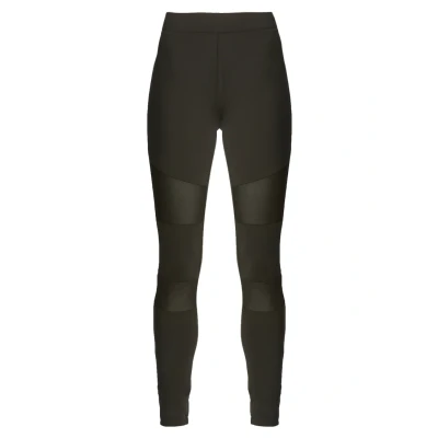 Image of Urban Classics Ladies TECH MESH Leggings Trousers, Women&#039;s, Size: Medium, Darkolive