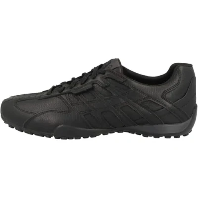 Image of Geox Snake Original Trainers, Men&#039;s, Size: 6, Black Leather