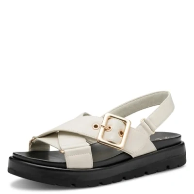 Image of Marco Tozzi Platform sandals, Women&#039;s, Size: 5, Cream shoes