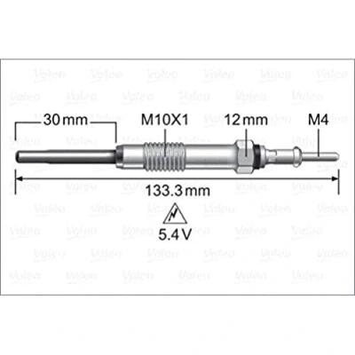 Image of Glow Plug VALEO 345243