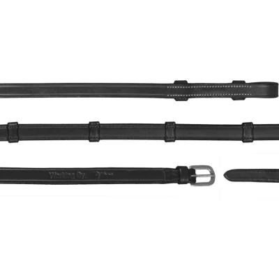 Image of Dyon Double bridle reins leather stops