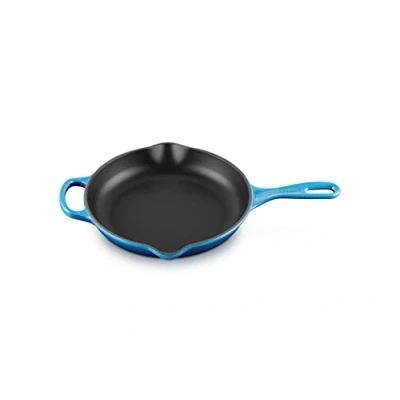 Image of Le Creuset Frying Pan Signature Azure ø 23 cm enamelled non stick coating
