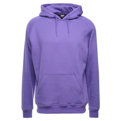 Image of Urban Classics Blank Hoody Hoodie, Men&#039;s, Size: Large, Ultraviolet