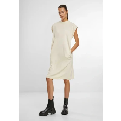 Image of Urban Classics Light Terry Jersey dress, Women&#039;s, Size: Small, Whitesand