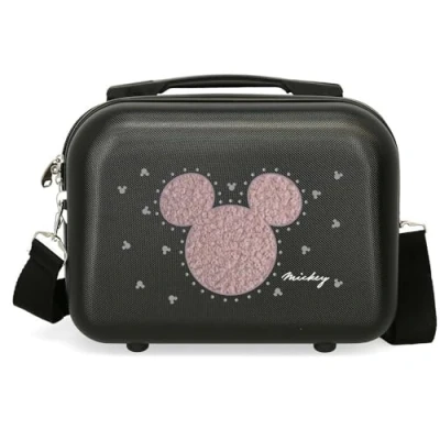 Image of Joumma Disney Mickey Studs Nececer Adaptable Black 29x21x15cm Rigid ABS 9.14L 0.8kg, Black/White, Adaptable,