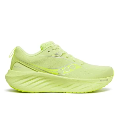 Image of Saucony Triumph 22 Road running shoes, Women&#039;s, Size: 4, Sunny/citron Textile/synthetics