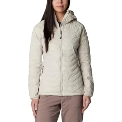 Image of Columbia Powder LITE Light Hooded Jacket Outdoor jacket, Women&#039;s, Size: Small, Dark stone