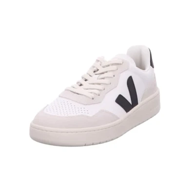 Image of Veja V 90 Trainers, Men&#039;s, Size: 12, White/black shoes